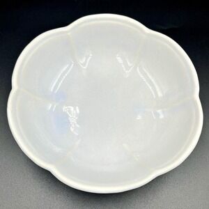 McCoy Art Pottery 7528 Powder Blue Scalloped 8" Bowl Low Planter Catchall Dish